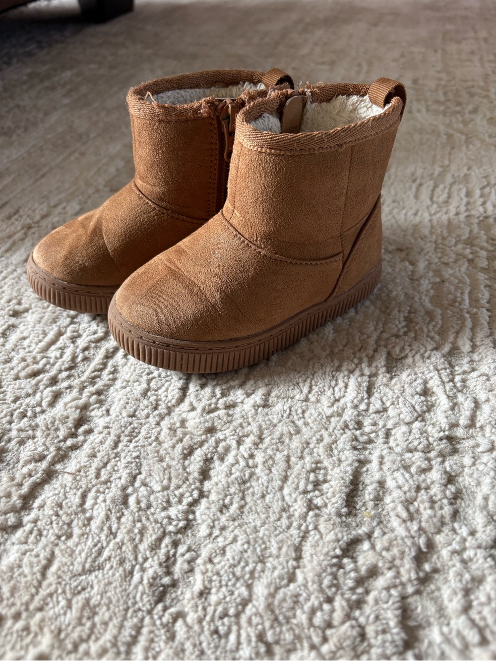 Cat & Jack Kids Brown Faux Suede Lined Boots